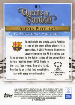 2022-23 Topps Chrome Sapphire Edition UEFA Women's Champions League - Queens of Football #Q-1 Alexia Putellas Back