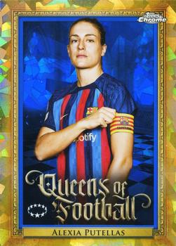2022-23 Topps Chrome Sapphire Edition UEFA Women's Champions League - Queens of Football #Q-1 Alexia Putellas Front