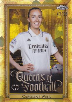2022-23 Topps Chrome Sapphire Edition UEFA Women's Champions League - Queens of Football Gold #Q-5 Caroline Weir Front