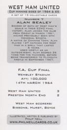 2007 Philip Neill West Ham United Cup Winning Sides of 1964 and 1965 #7 Alan Sealey Back