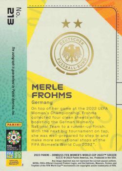 2023 Donruss FIFA Women's World Cup - Base SP Autographs #213 Merle Frohms Back