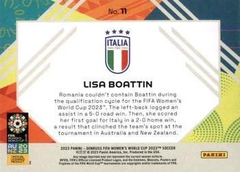 2023 Donruss FIFA Women's World Cup - Field Vision #11 Lisa Boattin Back