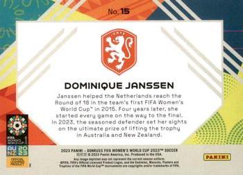 2023 Donruss FIFA Women's World Cup - Field Vision #15 Dominique Janssen Back