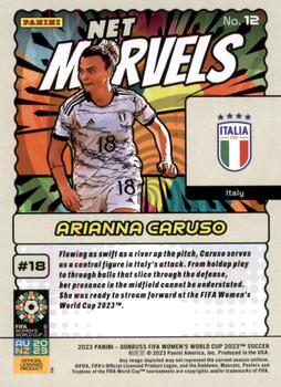 2023 Donruss FIFA Women's World Cup - Net Marvels #12 Arianna Caruso Back