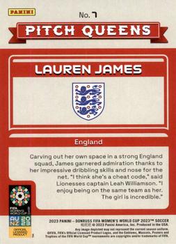 2023 Donruss FIFA Women's World Cup - Pitch Queens #7 Lauren James Back