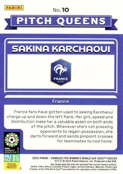 2023 Donruss FIFA Women's World Cup - Pitch Queens Red #10 Sakina Karchaoui Back