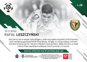 2023-24 SportZoo Live PKO Bank Polski Ekstraklasa #L-28 Rafal Leszczynski Back