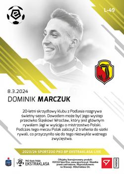 2023-24 SportZoo Live PKO Bank Polski Ekstraklasa #L-49 Dominik Marczuk Back