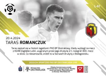2023-24 SportZoo Live PKO Bank Polski Ekstraklasa #L-61 Taras Romanczuk Back