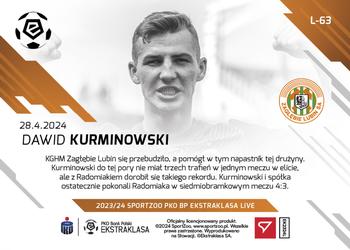 2023-24 SportZoo Live PKO Bank Polski Ekstraklasa #L-63 Dawid Kurminowski Back