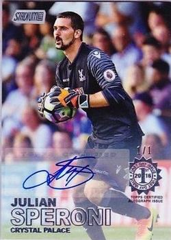 2016 Stadium Club Premier League - Autographs First Day Issue #55 Julian Speroni Front