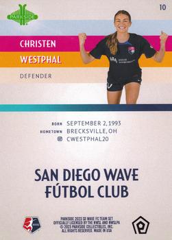2023 Parkside NWSL San Diego Wave FC #10 Christen Westphal Back