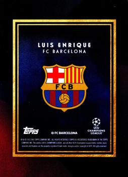 2023-24 Topps Deco UEFA Club Competitions - Legends #NNO Luis Enrique Back