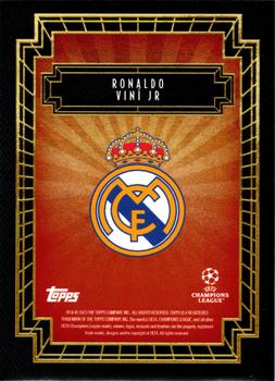 2023-24 Topps Deco UEFA Club Competitions - Then & Now #NNO Ronaldo / Viní Jr Back