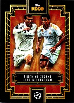 2023-24 Topps Deco UEFA Club Competitions - Then & Now #NNO Zinedine Zidane / Jude Bellingham Front