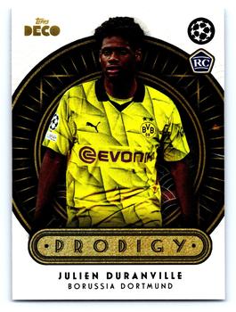 2023-24 Topps Deco UEFA Club Competitions - Prodigy #NNO Julien Duranville Front