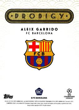 2023-24 Topps Deco UEFA Club Competitions - Prodigy #NNO Aleix Garrido Back