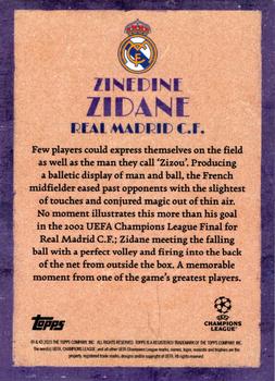 2023-24 Topps Deco UEFA Club Competitions - Artistry #NNO Zinedine Zidane Back