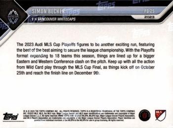 2023 Topps Now MLS Cup Playoffs - Blue #PO-25 Simon Becher Back