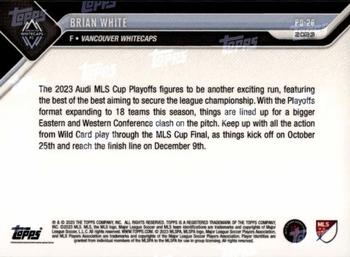 2023 Topps Now MLS Cup Playoffs - Blue #PO-26 Brian White Back