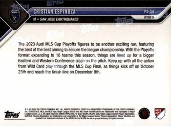 2023 Topps Now MLS Cup Playoffs - Purple #PO-34 Cristian Espinoza Back