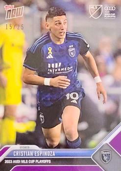2023 Topps Now MLS Cup Playoffs - Purple #PO-34 Cristian Espinoza Front