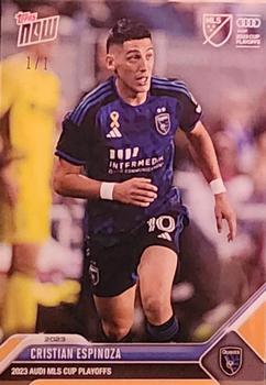 2023 Topps Now MLS Cup Playoffs - Gold #PO-34 Cristian Espinoza Front