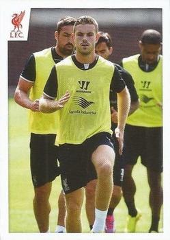 2014-15 Panini Liverpool FC Official Sticker Collection #51 Jordan Henderson Front