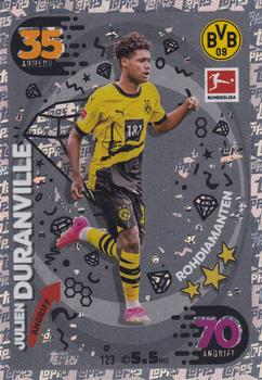2023-24 Topps Match Attax Bundesliga - Rohdiamant Foil #123 Julien Duranville Front