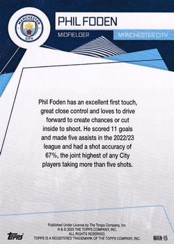 2023-24 Topps Manchester City Fan Set #MAN-15 Phil Foden Back