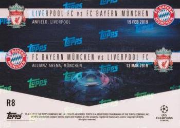 2018-19 Topps Now UEFA Champions League - Round of 16 #R8 Liverpool FC vs FC Bayern München Back