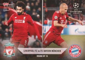 2018-19 Topps Now UEFA Champions League - Round of 16 #R8 Liverpool FC vs FC Bayern München Front