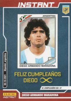 2021 Panini Instant Liga Profesional de Fútbol #6 Diego Armando Maradona Front