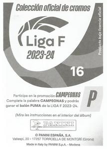 2023-24 Panini Finetwork Liga F #16 Clara Pinedo Back
