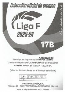 2023-24 Panini Finetwork Liga F #17B Patricia Zugasti Back