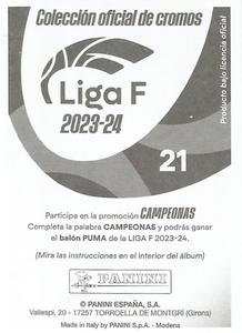 2023-24 Panini Finetwork Liga F #21 Nahikari García Back
