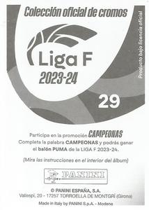 2023-24 Panini Finetwork Liga F #29 Ainhoa Moraza Back