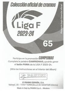 2023-24 Panini Finetwork Liga F #65 Malena Mieres Back