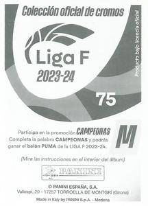 2023-24 Panini Finetwork Liga F #75 Noelia Salazar Back