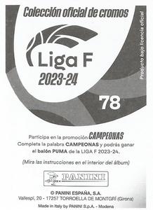 2023-24 Panini Finetwork Liga F #78 Julia Aguado Back
