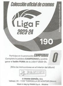 2023-24 Panini Finetwork Liga F #190 Itzi Pinillos Back