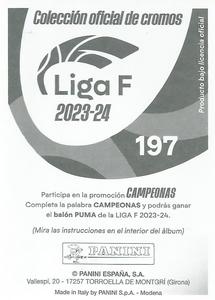 2023-24 Panini Finetwork Liga F #197 Laurita Domínguez Back