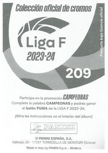 2023-24 Panini Finetwork Liga F #209 Rocio Galvez Back