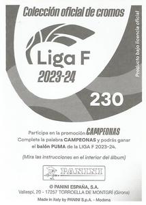 2023-24 Panini Finetwork Liga F #230 Manuela Vanegas Back