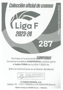 2023-24 Panini Finetwork Liga F #287 Claudia Florentino Back
