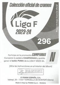 2023-24 Panini Finetwork Liga F #296 Ainhoa Alguacil Back