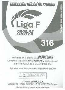 2023-24 Panini Finetwork Liga F #316 Maria Llompart Back