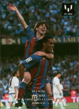 2013 Icons Official Messi Card Collection (Japan) #R3 Lionel Messi / Ronaldinho Front