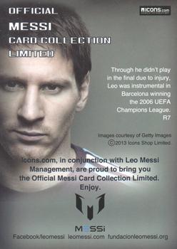 2013 Icons Official Messi Card Collection (Japan) #R7 Lionel Messi / John Terry Back
