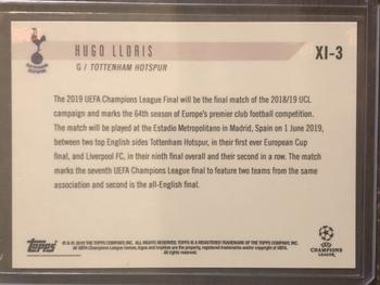 2018-19 Topps Now UEFA Champions League - Starting XI #XI-3 Hugo Lloris Back
